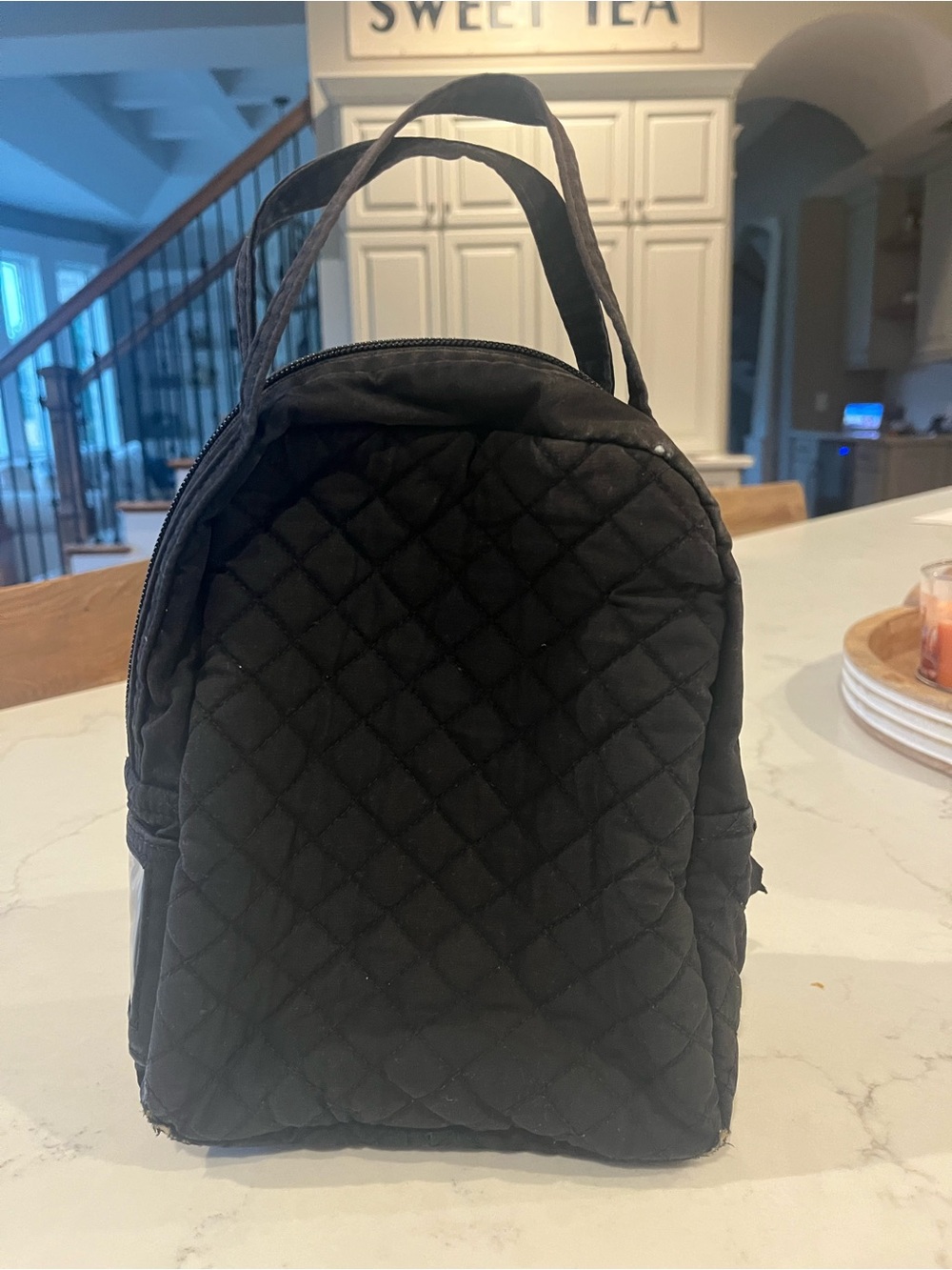 Vera Bradley Black Quilted lunchbox